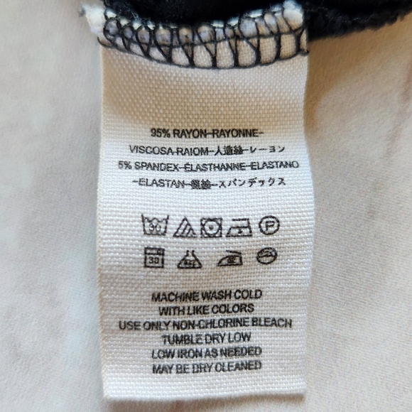 Free People "Just A Twist" Keyhole Cutout Top Black Short Sleeve, Women's Size M - Picture 7 of 10